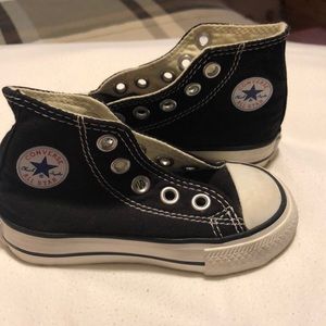 Children’s black high top converse
